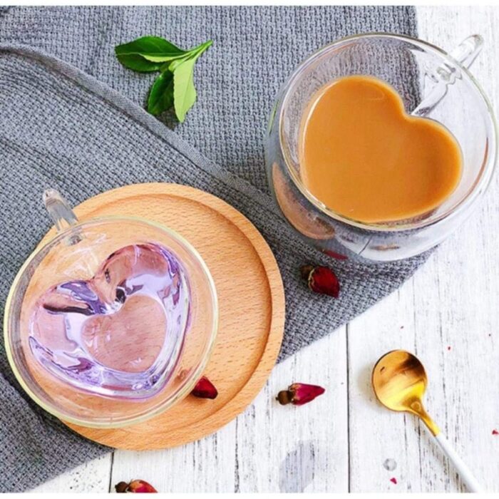 ⁦كاسة دبل جلاس راس قلب 250 مل⁩ - الصورة ⁦2⁩