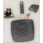 حماصة يد معدن اسود مربع