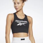 ⁦Reebok Women's Top Identity Bra- صدرية رياضية من ريبوك لون أسود‏⁩ - الصورة ⁦2⁩