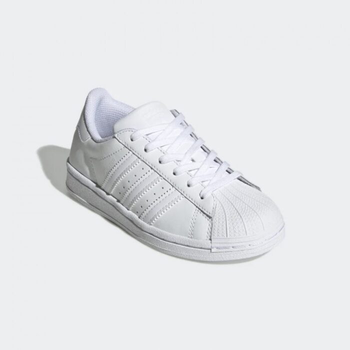 ⁦adidas Kids' Superstar Shoes - White⁩ - الصورة ⁦4⁩