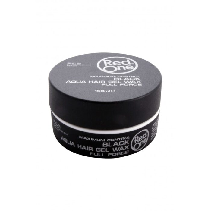 ⁦Redone Black Aqua Hair Gel Wax Force 150 ml واكس الشعر لون اسود⁩ - الصورة ⁦2⁩