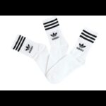 ⁦جوارب اديداس ميد كت كرو ( 3أزواج) للجنسين لون أبيض-adidas Unisex' Enjoy Summer Mid Cut Crew Socks 3 Pairs⁩ - الصورة ⁦2⁩