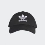 adidas Unisex Trefoil Baseball Cap  - طاقية اديداس تري فويل بيسبول للجنسين لون أسود