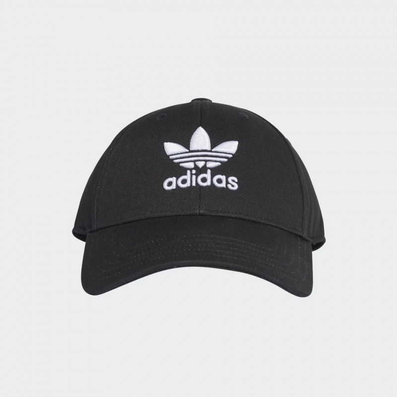 ⁦adidas Unisex Trefoil Baseball Cap  - طاقية اديداس تري فويل بيسبول للجنسين لون أسود⁩ - الصورة ⁦1⁩