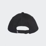 ⁦adidas Unisex Trefoil Baseball Cap  - طاقية اديداس تري فويل بيسبول للجنسين لون أسود⁩ - الصورة ⁦2⁩