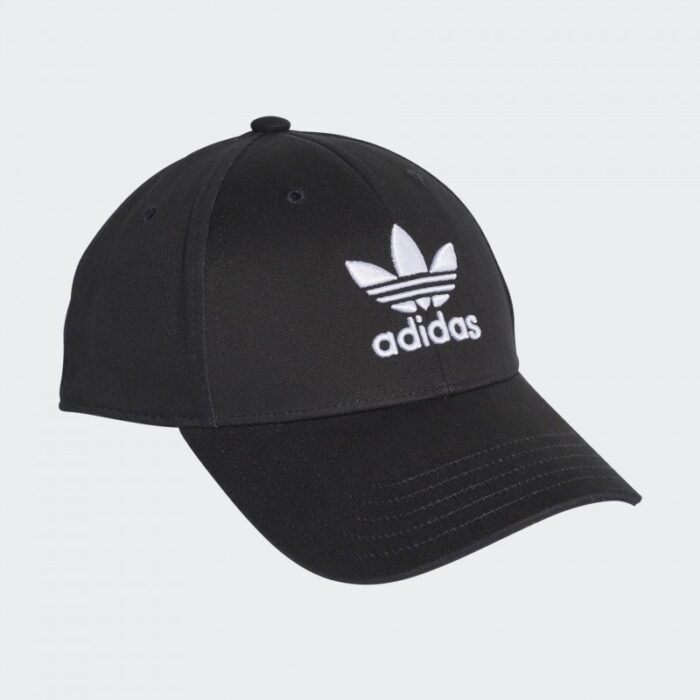 ⁦adidas Unisex Trefoil Baseball Cap  - طاقية اديداس تري فويل بيسبول للجنسين لون أسود⁩ - الصورة ⁦3⁩