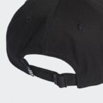 ⁦adidas Unisex Trefoil Baseball Cap  - طاقية اديداس تري فويل بيسبول للجنسين لون أسود⁩ - الصورة ⁦4⁩