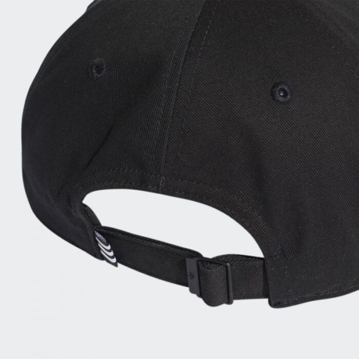 ⁦adidas Unisex Trefoil Baseball Cap  - طاقية اديداس تري فويل بيسبول للجنسين لون أسود⁩ - الصورة ⁦4⁩