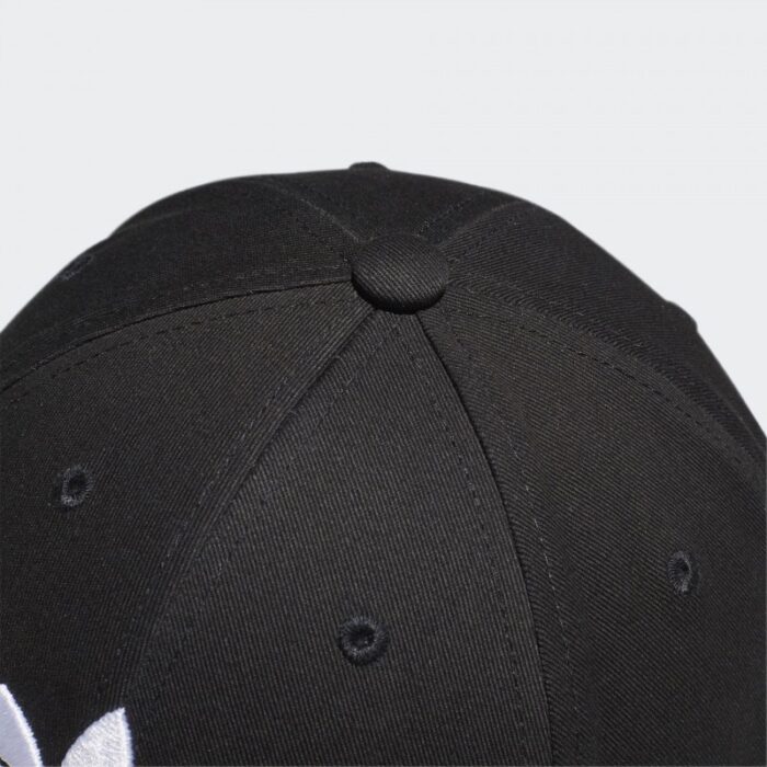 ⁦adidas Unisex Trefoil Baseball Cap  - طاقية اديداس تري فويل بيسبول للجنسين لون أسود⁩ - الصورة ⁦5⁩