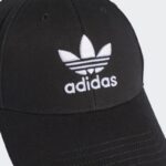 ⁦adidas Unisex Trefoil Baseball Cap  - طاقية اديداس تري فويل بيسبول للجنسين لون أسود⁩ - الصورة ⁦6⁩
