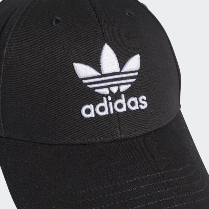 ⁦adidas Unisex Trefoil Baseball Cap  - طاقية اديداس تري فويل بيسبول للجنسين لون أسود⁩ - الصورة ⁦6⁩