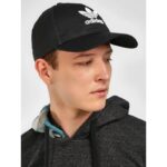 ⁦adidas Unisex Trefoil Baseball Cap  - طاقية اديداس تري فويل بيسبول للجنسين لون أسود⁩ - الصورة ⁦9⁩