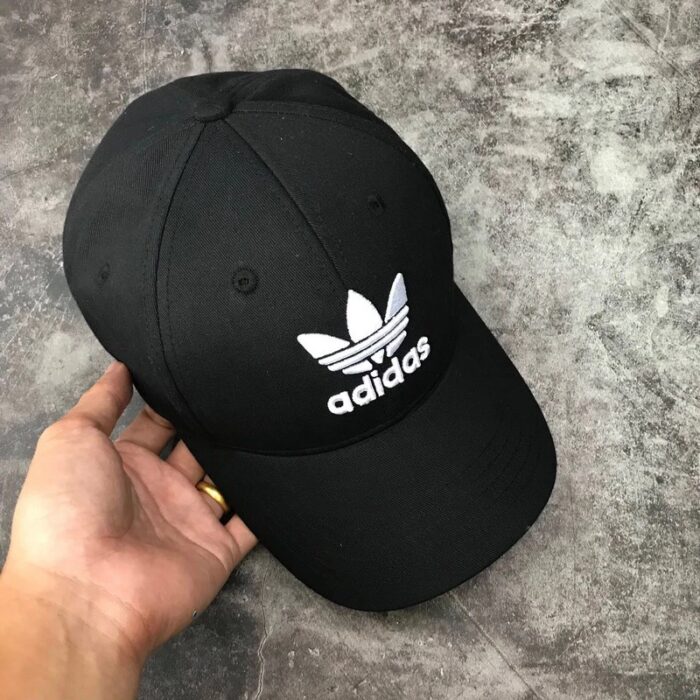 ⁦adidas Unisex Trefoil Baseball Cap  - طاقية اديداس تري فويل بيسبول للجنسين لون أسود⁩ - الصورة ⁦10⁩