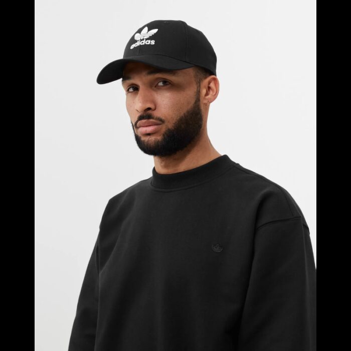 ⁦adidas Unisex Trefoil Baseball Cap  - طاقية اديداس تري فويل بيسبول للجنسين لون أسود⁩ - الصورة ⁦14⁩