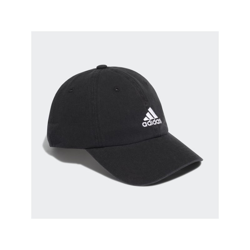 ⁦Adidas Unisex' Cotton Adjustable Dad Cap- طاقية اديداس قطن ادجستابل داد للجنسين لون أسود‏⁩ - الصورة ⁦1⁩