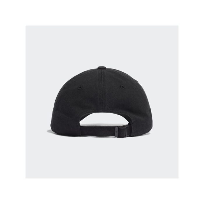 ⁦Adidas Unisex' Cotton Adjustable Dad Cap- طاقية اديداس قطن ادجستابل داد للجنسين لون أسود‏⁩ - الصورة ⁦3⁩