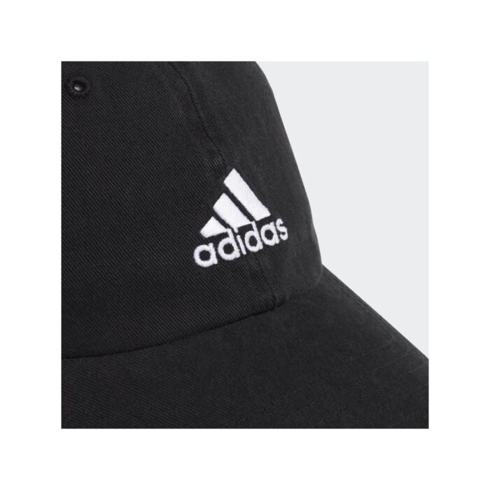 ⁦Adidas Unisex' Cotton Adjustable Dad Cap- طاقية اديداس قطن ادجستابل داد للجنسين لون أسود‏⁩ - الصورة ⁦4⁩