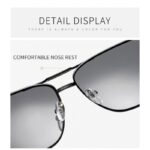 ⁦نظارة شمسية عدسة بوليرايد بيضاوية مع كرت فحص الأصلية⁩ - الصورة ⁦2⁩