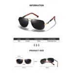 ⁦نظارة شمسية عدسة بوليرايد بيضاوية مع كرت فحص الأصلية⁩ - الصورة ⁦3⁩