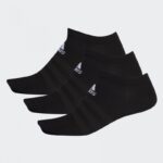 adidas Unisex' Low-Cut Socks (3 Pairs)- Black- جوارب اديداس لو كت للجنسين لون اسود