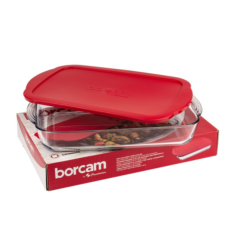 ⁦جاط بايركس مستطيل سعة 3.85 لتر مع غطاء⁩ - الصورة ⁦1⁩