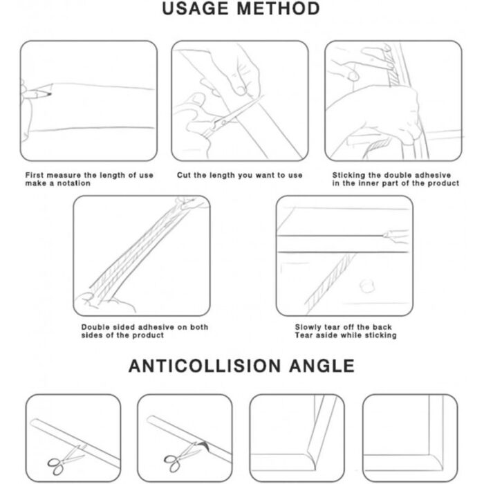 ⁦رول فلين للاطراف الحادة للحماية⁩ - الصورة ⁦4⁩