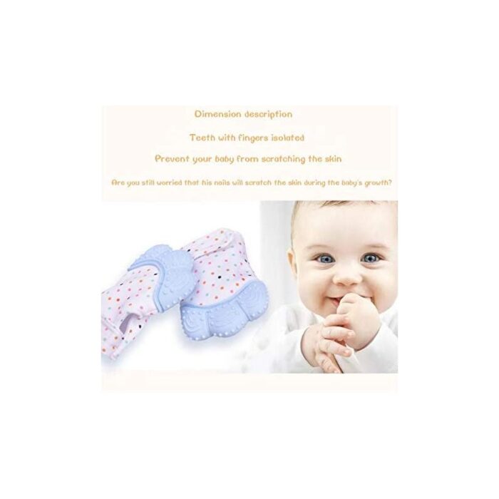 ⁦كفوف عضاضات اطفال ازرق عدد 1⁩ - الصورة ⁦5⁩