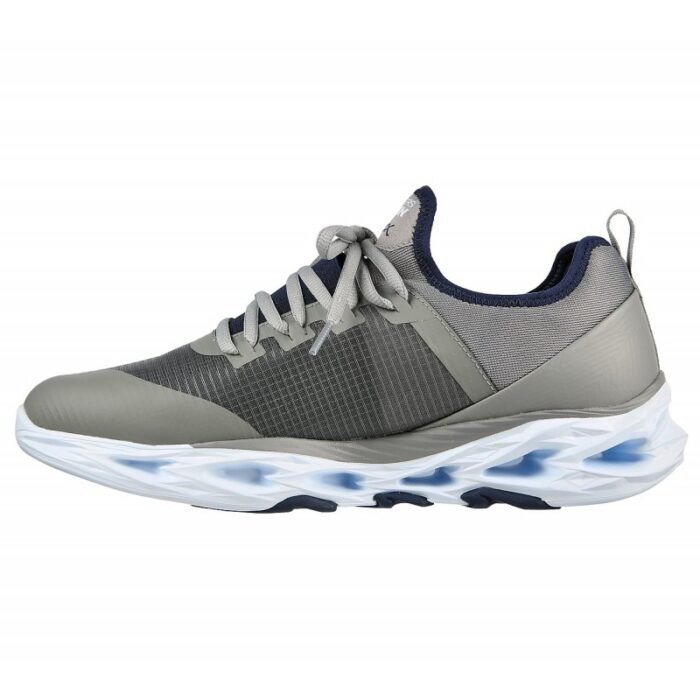 ⁦Skechers Men's GO RUN VORTEX - STORM Shoes  - حذاء سكيتشرز جو رن فورتكس- ستورم للرجال لون رمادي⁩ - الصورة ⁦4⁩