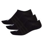 ثلاثة أزواج من جورب نو سنو اديداس للجنسين لون أسود Adidas NO-SHOW SOCKS - 3 PAIRS BLACK