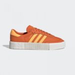 adidas Womens' SAMBAROSE Shoes - Orange- حذاء اديداس سامبا روز للنساء لون برتقالي ونعل أبيض