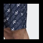 ⁦adidas Mens' Originals Monogram Short- شورت اديداس اورجينال مونوجرام للرجال لون ازرق⁩ - الصورة ⁦6⁩