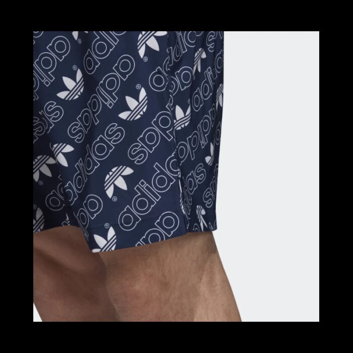 ⁦adidas Mens' Originals Monogram Short- شورت اديداس اورجينال مونوجرام للرجال لون ازرق⁩ - الصورة ⁦6⁩