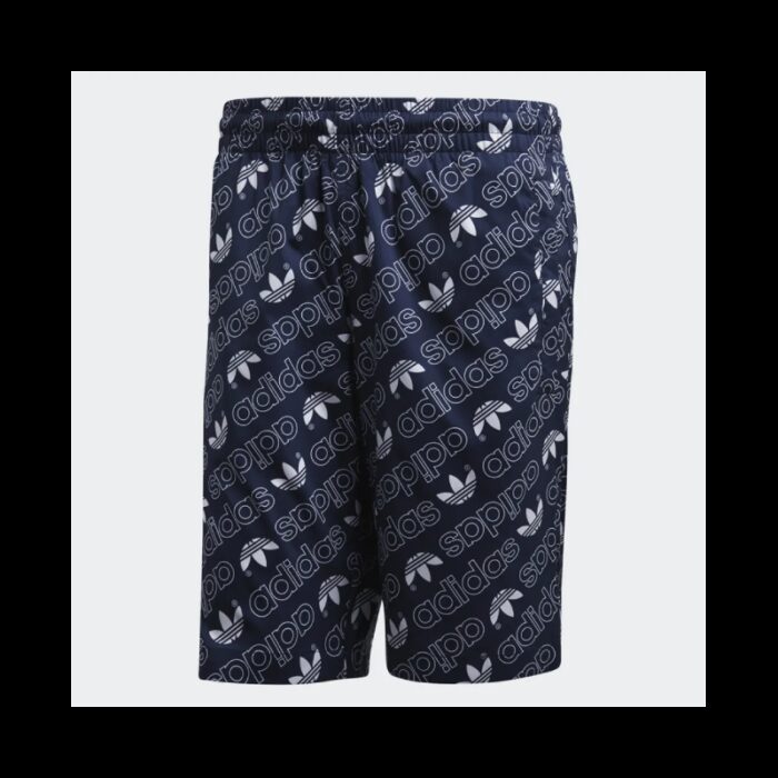 ⁦adidas Mens' Originals Monogram Short- شورت اديداس اورجينال مونوجرام للرجال لون ازرق⁩ - الصورة ⁦8⁩