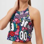 ⁦adidas Womens' Cropped Tank Top- توب تانك اديداس كروبد للنساء بألوان متعددة⁩ - الصورة ⁦3⁩