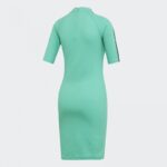 ⁦adidas Womens' Dress - Green- فستان اديداس للنساء لون اخضر⁩ - الصورة ⁦2⁩