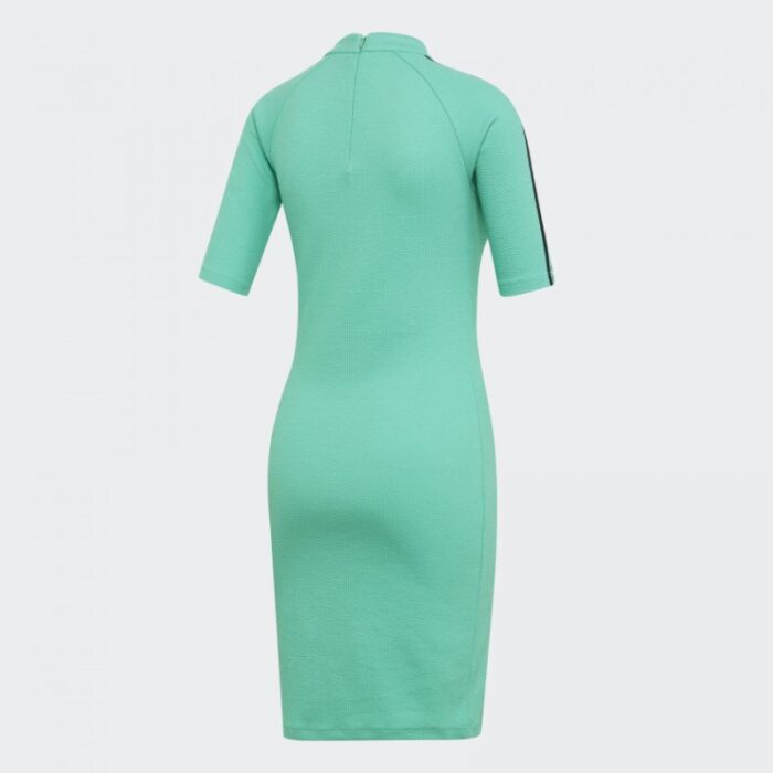 ⁦adidas Womens' Dress - Green- فستان اديداس للنساء لون اخضر⁩ - الصورة ⁦2⁩