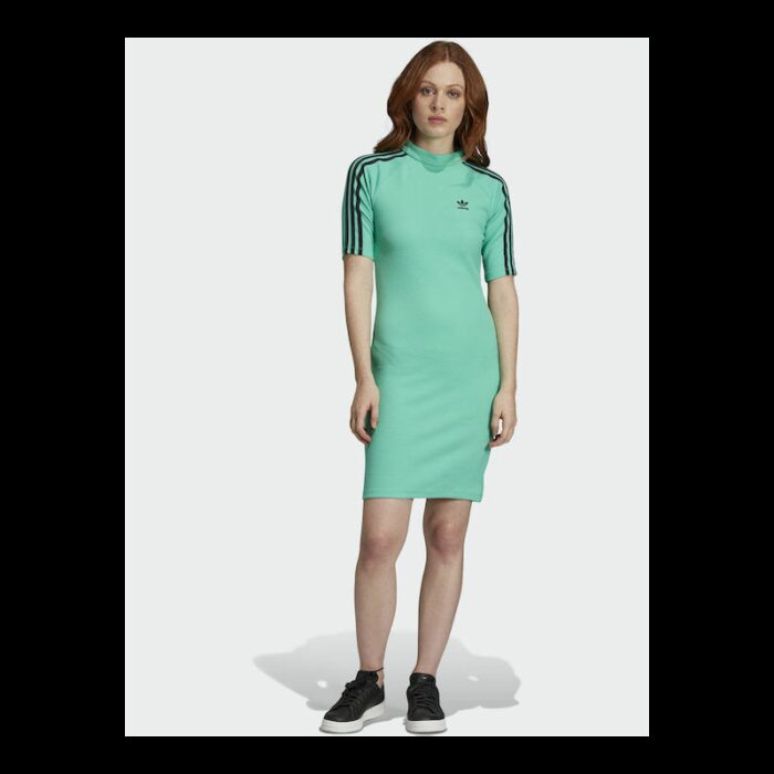 ⁦adidas Womens' Dress - Green- فستان اديداس للنساء لون اخضر⁩ - الصورة ⁦7⁩