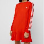 adidas Womens' Originals Dress - Red- فستان اديداس اورجينال للنساء لون أحمر