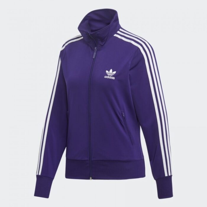 ⁦adidas Womens' Originals Firebird Track Jacket Blue- جاكيت اديداس اورجينال فيربرايد للرجال لون بنفسجي⁩ - الصورة ⁦2⁩
