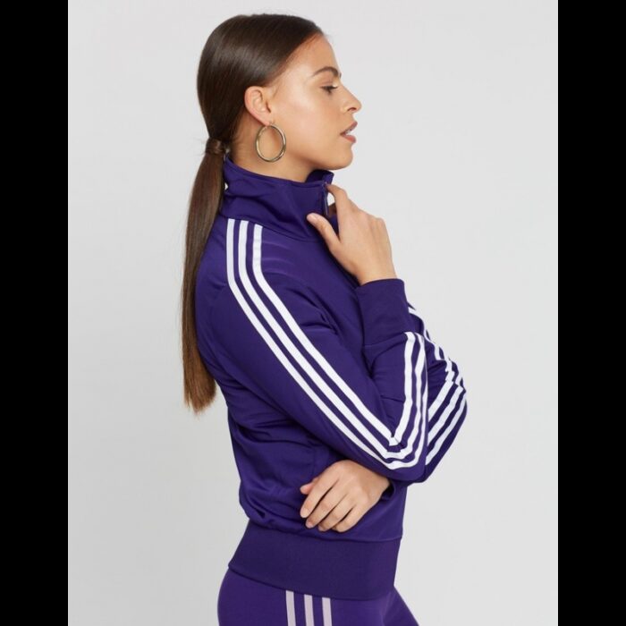 ⁦adidas Womens' Originals Firebird Track Jacket Blue- جاكيت اديداس اورجينال فيربرايد للرجال لون بنفسجي⁩ - الصورة ⁦6⁩