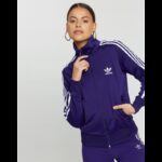 ⁦adidas Womens' Originals Firebird Track Jacket Blue- جاكيت اديداس اورجينال فيربرايد للرجال لون بنفسجي⁩ - الصورة ⁦8⁩
