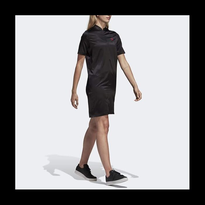 ⁦adidas Women's Originals Leoflage Tee Dress- فستان اديداس اورجينال ليوفاج للنساء لون اسود⁩ - الصورة ⁦3⁩