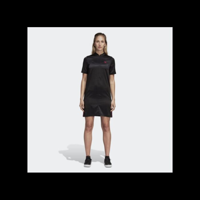 ⁦adidas Women's Originals Leoflage Tee Dress- فستان اديداس اورجينال ليوفاج للنساء لون اسود⁩ - الصورة ⁦4⁩