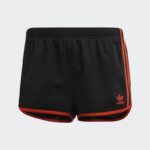 ⁦adidas Womens' 3-Stripes Shorts- شورت اديداس بتصميم ثلاث خطوط للنساء لون أسود⁩ - الصورة ⁦2⁩