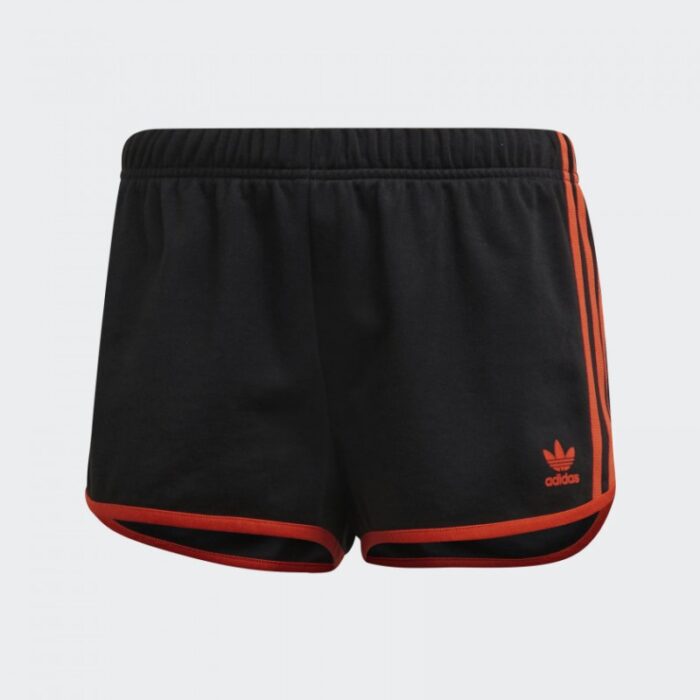 ⁦adidas Womens' 3-Stripes Shorts- شورت اديداس بتصميم ثلاث خطوط للنساء لون أسود⁩ - الصورة ⁦2⁩