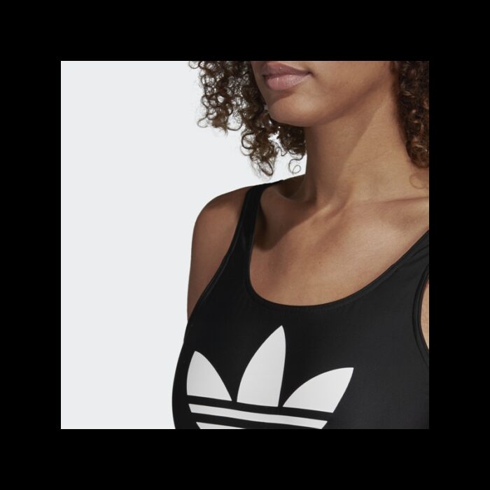⁦adidas Women’s Originals Trefoil Swimsuit – Black- مايوه اديداس تريفول للنساء لون أسود⁩ - الصورة ⁦7⁩