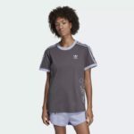 ⁦adidas Womens' Originals Tee - Grey- تيشيرت اديداس اورجينال للنساء لون رمادي⁩ - الصورة ⁦5⁩