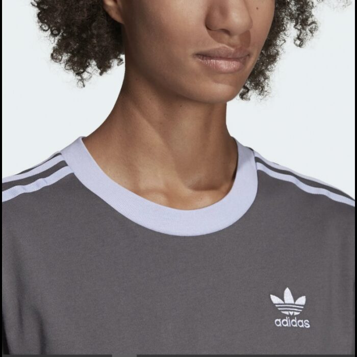 ⁦adidas Womens' Originals Tee - Grey- تيشيرت اديداس اورجينال للنساء لون رمادي⁩ - الصورة ⁦6⁩