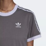 ⁦adidas Womens' Originals Tee - Grey- تيشيرت اديداس اورجينال للنساء لون رمادي⁩ - الصورة ⁦7⁩