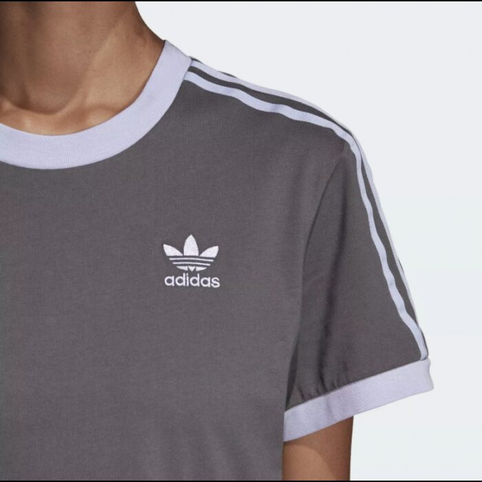 ⁦adidas Womens' Originals Tee - Grey- تيشيرت اديداس اورجينال للنساء لون رمادي⁩ - الصورة ⁦7⁩